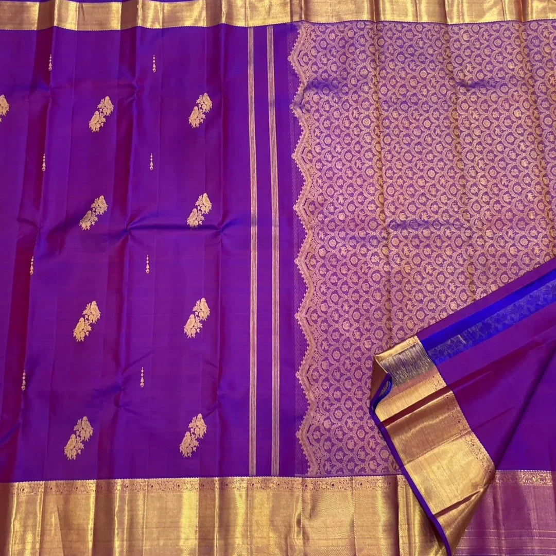 Refreshing Purple Soft Banarasi Silk Saree With Sumptuous Blouse Piece