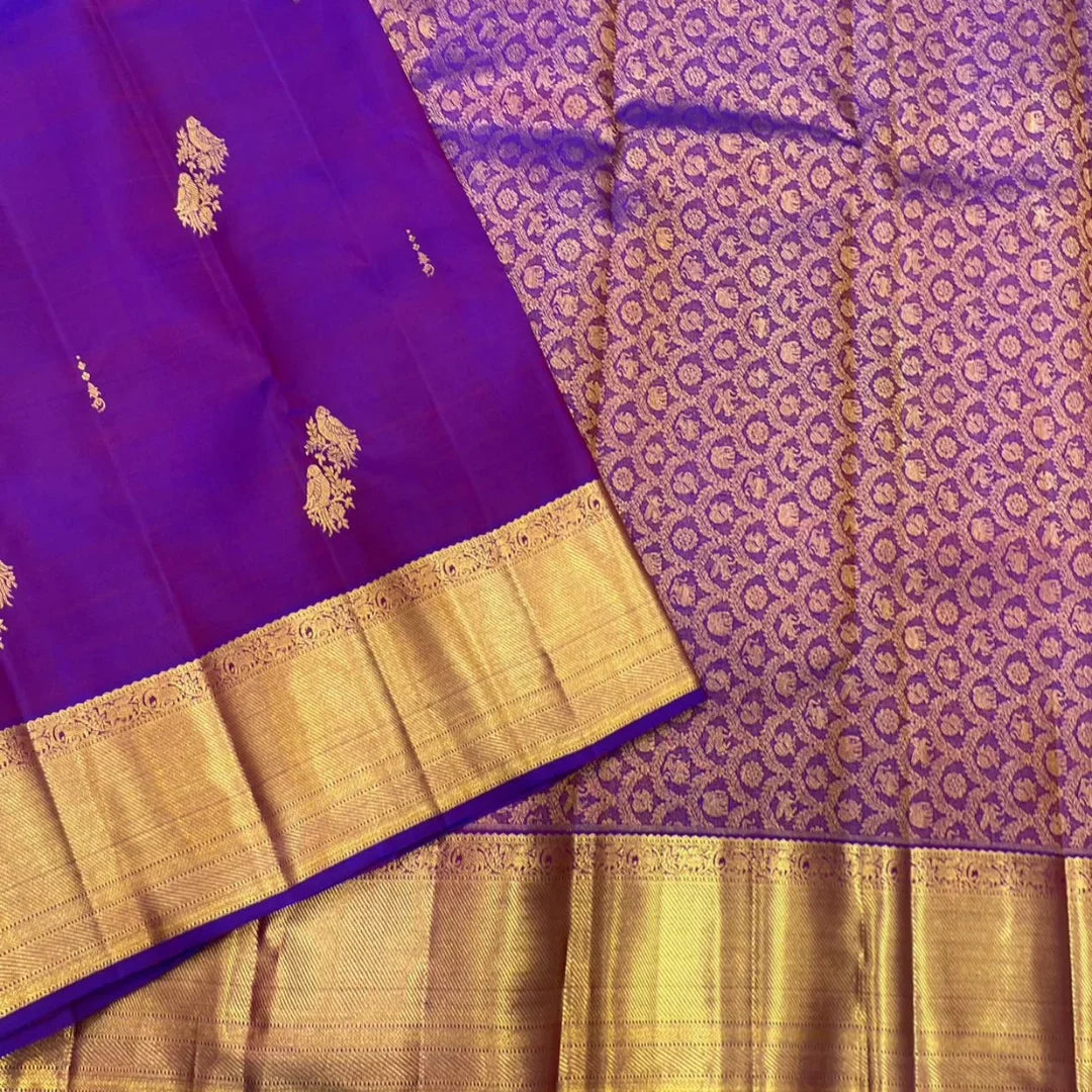 Refreshing Purple Soft Banarasi Silk Saree With Sumptuous Blouse Piece