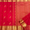 Exemplary Red Soft Banarasi Silk Saree With Forbearance Blouse Piece