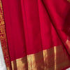 Vivacious Red Soft Banarasi Silk Saree With Petrichor Blouse Piece