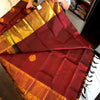 Moiety Maroon Soft Banarasi Silk Saree With Traditional Blouse Piece