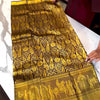 Gratifying Brown Soft Banarasi Silk Saree With Alluring Blouse Piece