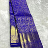 Charismatic Royal Blue Soft Banarasi Silk Saree With Pretty Blouse Piece