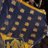 Sizzling Navy Blue Soft Banarasi Silk Saree With Petrichor Blouse Piece
