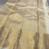 Eclat Beige Soft Banarasi Silk Saree With Designer Blouse Piece