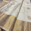 Eclat Beige Soft Banarasi Silk Saree With Designer Blouse Piece