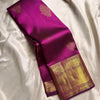 Cynosure Purple Soft Banarasi Silk Saree With Sempiternal Blouse Piece