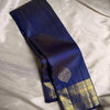 Zephyr Navy Blue Soft Banarasi Silk Saree With Forbearance Blouse Piece
