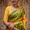 Classy Yellow Soft Silk Saree With Engrossing Blouse Piece