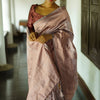 Flaunt Grey Soft Silk Saree With Girlish Blouse Piece