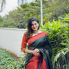 Blissful Dark Green Soft Silk Saree With Eye-catching Blouse Piece
