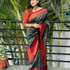 Blissful Dark Green Soft Silk Saree With Eye-catching Blouse Piece