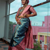 Alluring Firozi Soft Silk Saree With Classy Blouse Piece