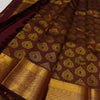 Aplomb Wine Soft Silk Saree With Vivacious Blouse Piece