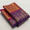 Arresting Purple Soft Banarasi Silk Saree With Jazzy Blouse Piece