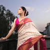 Panoply Beige Soft Silk Saree With Incredible Blouse Piece