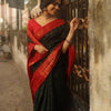 Dissemble Dark Green Soft Silk Saree With Bucolic Blouse Piece