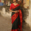 Dissemble Dark Green Soft Silk Saree With Bucolic Blouse Piece