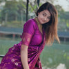 Bewitching Purple Soft Silk Saree With Groovy Blouse Piece