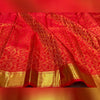 Dalliance Red Soft Banarasi Silk Saree With Panoply Blouse Piece