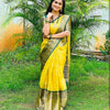 Glorious Yellow Soft Silk Saree With Adorable Blouse Piece