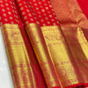 Desultory Red Soft Silk Saree With Staggering Blouse Piece