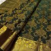 Devastating Dark Green Soft Banarasi Silk Saree With Exemplary Blouse Piece