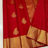 Prodigal Red Soft Silk Saree With Ornate Blouse Piece