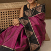 Adorable Purple Soft Banarasi Silk Saree With Glorious Blouse Piece