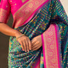 Fantabulous Dark Green Soft Silk Saree With Transcendent Blouse Piece