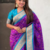 Engrossing Purple Soft Silk Saree With Marvellous Blouse Piece