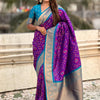 Engrossing Purple Soft Silk Saree With Marvellous Blouse Piece