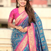 Gratifying Rama Soft Silk Saree With Gleaming Blouse Piece