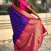 Posh Royal Purple Soft Silk Saree With Demesne Blouse Piece