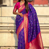 Posh Royal Purple Soft Silk Saree With Demesne Blouse Piece