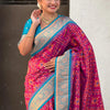 Pulsating Wine Soft Silk Saree With Luxuriant  Blouse Piece