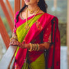Palimpsest Parrot Soft Silk Saree With Staggering Blouse Piece