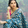 Desuetude Rama Soft Silk Saree With Bewitching Blouse Piece