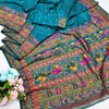Pretty Rama Nylon Dola Pashmina Saree With Piquant Blouse Piece
