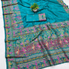 Adorable Rama Nylon Dola Pashmina Saree With Ineffable Blouse Piece