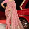 Amazing Pink Soft Banarasi Silk Saree With Marvellous Blouse Piece
