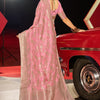 Amazing Pink Soft Banarasi Silk Saree With Marvellous Blouse Piece