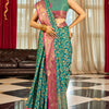 Radiant Rama Soft Banarasi Silk Saree With Beautiful Blouse Piece