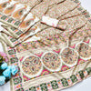 Stunner Beige Nylon Dola Pashmina Saree With Fragrant Blouse Piece
