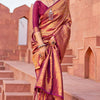 Adorable Purple Kanjivaram Silk Saree With Pleasant Blouse Piece