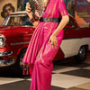 Phenomenal Dark Pink Kanjivaram Silk Saree With Prominent Blouse Piece