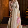 Gossamer Beige Cotton Silk Saree With Ravishing Blouse Piece