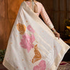 Gossamer Beige Cotton Silk Saree With Ravishing Blouse Piece