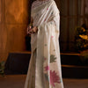 Beauteous Beige Cotton Silk Saree With Transcendent Blouse Piece