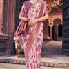 Demesne Lavender Organza Silk Saree With Lassitude Blouse Piece